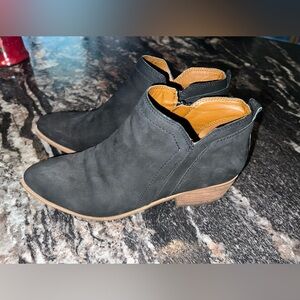 Franco Sarto Black Ankle Boots